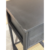 MACABANE - Console noire effet cannage