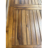MACABANE - Table de jardin 4/6 personnes - rectangulaire extensible 120/180 x 90 cm en bois Teck huilé