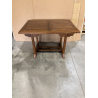 MACABANE - Table de jardin 4/6 personnes - rectangulaire extensible 120/180 x 90 cm en bois Teck huilé