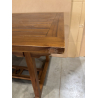 MACABANE - Table de jardin 4/6 personnes - rectangulaire extensible 120/180 x 90 cm en bois Teck huilé