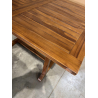 MACABANE - Table de jardin 4/6 personnes - rectangulaire extensible 120/180 x 90 cm en bois Teck huilé