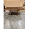 MACABANE - Table de jardin 4/6 personnes - rectangulaire extensible 120/180 x 90 cm en bois Teck huilé