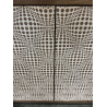 MACABANE - Buffet en bois de manguier 4 portes motifs ethniques