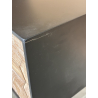 MACABANE - Chevet noir 2 tiroirs scandi bois Sapin marqueté