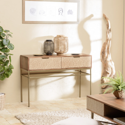 MACABANE - Console en bois...
