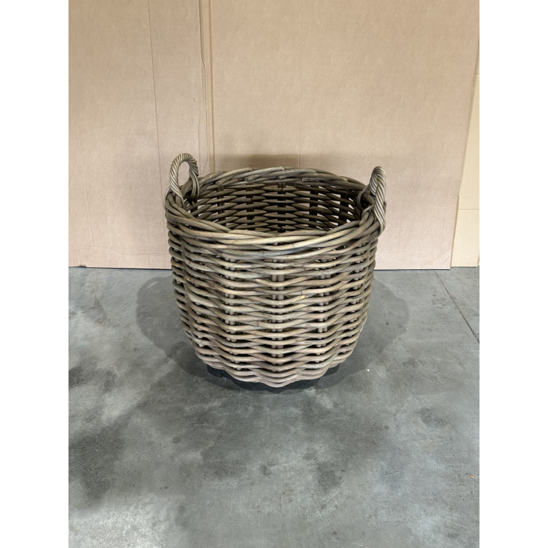 MACABANE - Panier de rangement ronds en rotin naturel