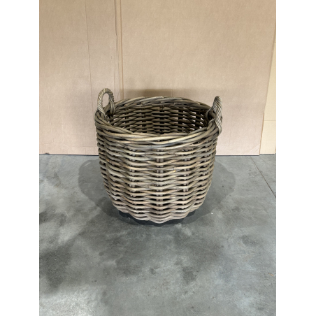MACABANE - Panier de rangement ronds en rotin naturel