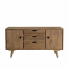 MACABANE - Buffet scandi bois 2 portes 3 tiroirs Sapin