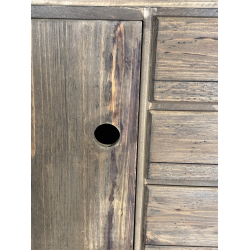 MACABANE - Buffet scandi bois 2 portes 3 tiroirs Sapin