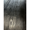 MACABANE - Table à manger noire 200x100cm pin vieilli