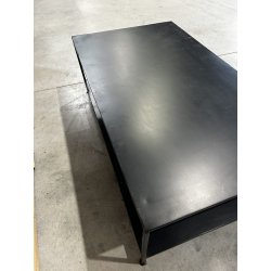 MACABANE - Table basse rectangulaire métal industrielle