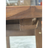 MACABANE - Table de jardin 120/180 x 90 cm ovale extensible 4/6 personnes en bois Teck huilé