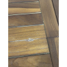 MACABANE - Table de jardin 120/180 x 90 cm ovale extensible 4/6 personnes en bois Teck huilé