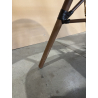 MACABANE - Lot de 2 chaises de jardin bistrot en acier textilène taupe