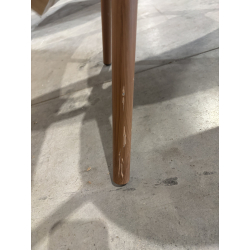 MACABANE - Lot de 2 chaises de jardin bistrot en acier textilène taupe