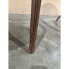 MACABANE - Lot de 2 chaises de jardin bistrot en acier textilène taupe