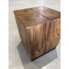 MACABANE - Table d'appoint carrée 38x38cm bois Suar