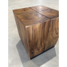 MACABANE - Table d'appoint carrée 38x38cm bois Suar