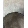 MACABANE - Lot de 2 chaises velours vert sapin dossier arrondi pieds acier