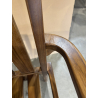 MACABANE - Lot de 2 fauteuils empilables mh en bois Teck huilé