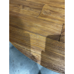 MACABANE - Table basse coque noire 100 x 100 cm