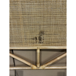 MACABANE - Tête de lit rect. 140/160cm "cannage" rotin couleur brun miel