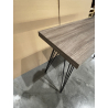 MACABANE - Console rectangulaire pieds métal scandi