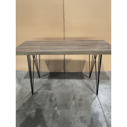 MACABANE - Console rectangulaire pieds métal scandi