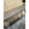 MACABANE - Console rectangulaire pieds métal scandi