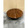 MACABANE - Table basse coque noire 100 x 100 cm