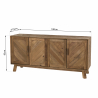 MACABANE - Buffet 4 portes bois Pin recyclé