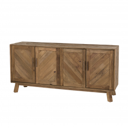 MACABANE - Buffet 4 portes bois Pin recyclé