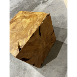 MACABANE - Cube bois nature