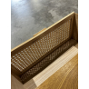 MACABANE - Table basse couleur naturel 2 tiroirs 1 niche
