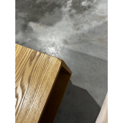 MACABANE - Table basse couleur naturel 2 tiroirs 1 niche