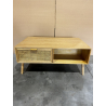 MACABANE - Table basse 2 tiroirs /1 niche