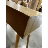 MACABANE - Console couleur naturel 2 tiroirs cannage
