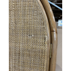 MACABANE - Armoire en rotin 2 portes en cannage couleur brun miel