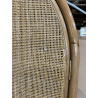 MACABANE - Armoire en rotin 2 portes en cannage couleur brun miel