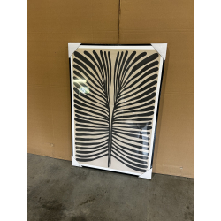 MACABANE - Décoration murale A - 63x93cm en papier japonais, cadre noir