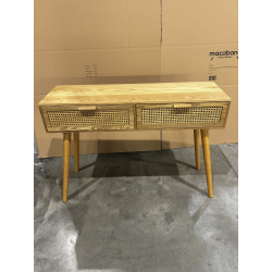 MACABANE - Console avec double tiroirs