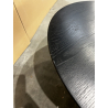MACABANE - Table basse ronde noire 78x78cm piètement métal