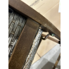 MACABANE - Chaise pliante acacia et rotin synthétique