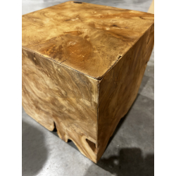 MACABANE - Cube bois nature