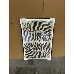 MACABANE - Décoration murale C - 63x93cm en papier japonais, cadre noir