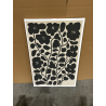 MACABANE - Décoration murale D - 63x93cm en papier japonais, cadre noir