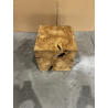 MACABANE - Cube bois nature teck