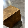 MACABANE - Cube bois nature teck