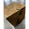 MACABANE - Cube bois nature teck