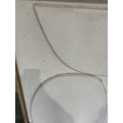 MACABANE - Décoration murale 62x82cm formes abstraites Pin recyclé blanc